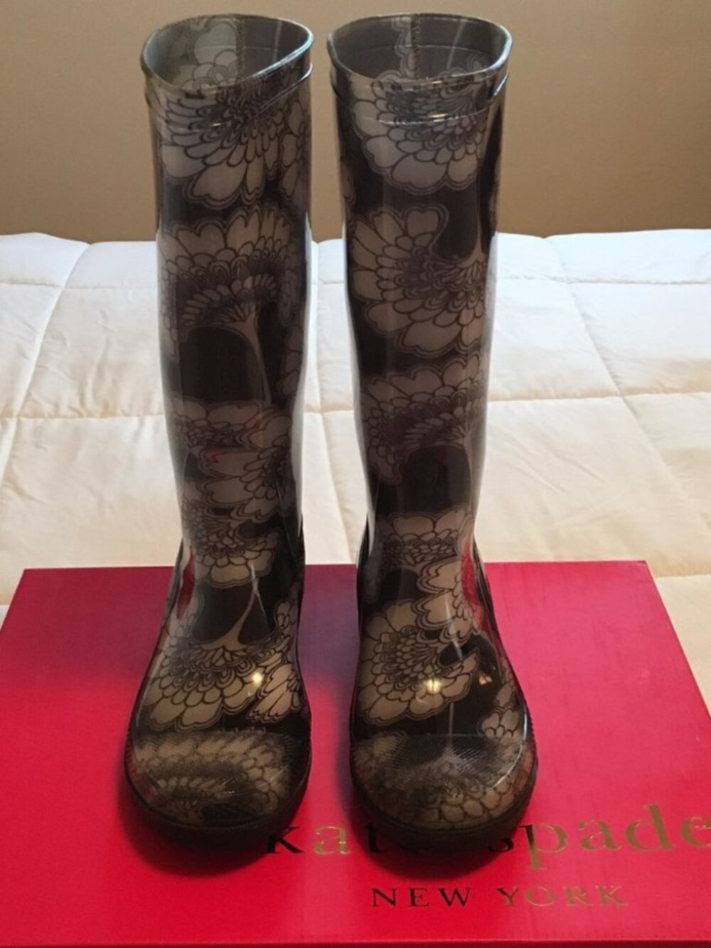 ♠️ Kate Spade x Florence Broadhurst Japanese Floral Rain Boots with box